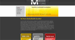 Desktop Screenshot of m-ferro.hu